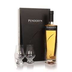 Penderyn Madeira Finish Gift Set with 2x Glasses