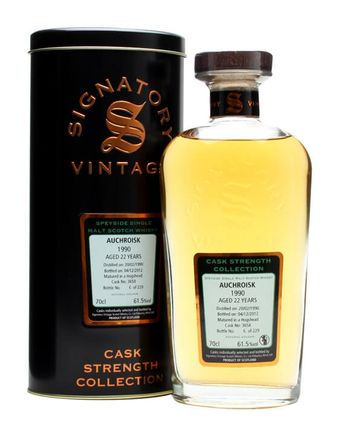 Auchroisk 1990 22年 Cask #3658 Signatory Cask Strength Collection