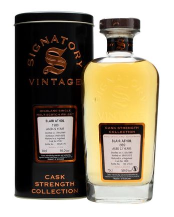 Blair Athol 1989 22年 Cask #2938 Signatory Cask Strength Collection