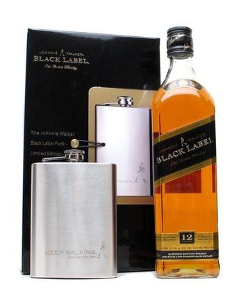 Johnnie Walker 12年 Black Label Hip Flask Pack