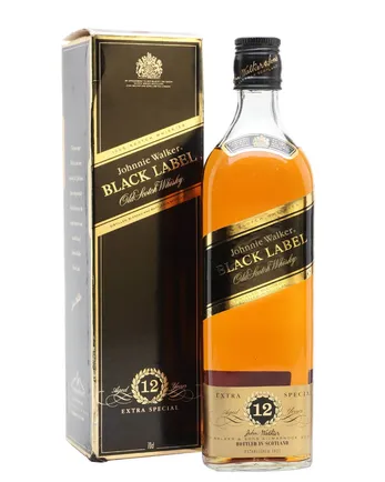 Johnnie Walker 12年 Black Label Bottled 1980s