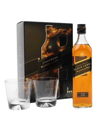 Johnnie Walker Black Label 12年 2 Glass Pack