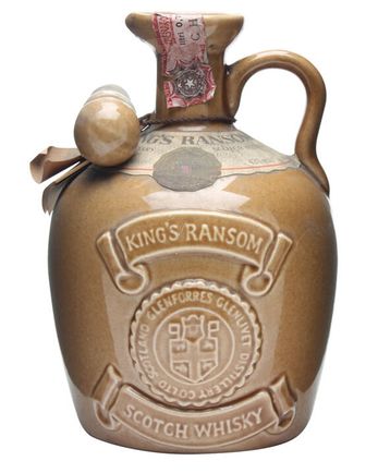 King's Ransom 12年 Brown Ceramic Bottled 1980s