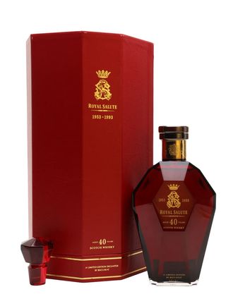Royal Salute 40年 Baccarat Ruby Crystal Decanter