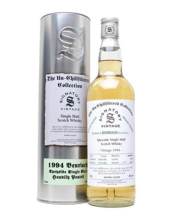 Benriach 1994 13年 Heavily Peated Signatory Un-Chillfiltered Collection