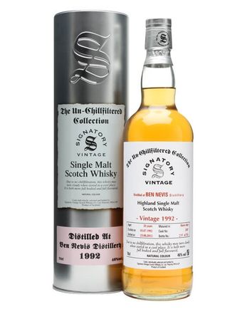 Ben Nevis 1992 20年 Sherry Butt #2307 Signatory Un-Chillfiltered Collection