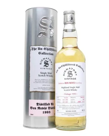 Ben Nevis 1993 15年 Unchillfiltered Sherry Signatory Un-Chillfiltered Collection