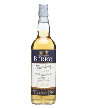 Bowmore 1994 17年 Cask #1714 Berry Bros & Rudd