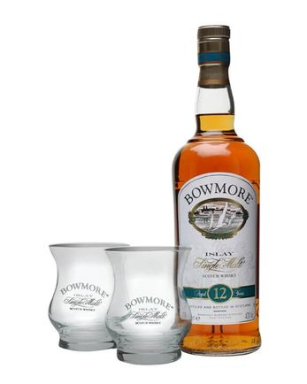 Bowmore 12年 2 Glasses Gift Pack