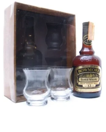 Bowmore 12年 Gift Pack with 2 Glasses