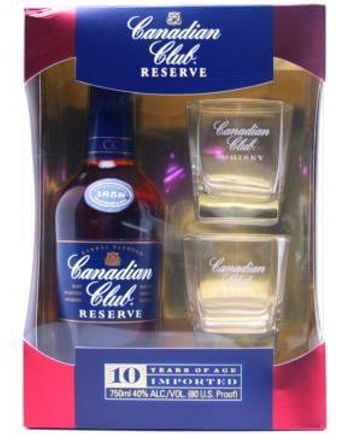Canadian Club Reserve Gift Pack 10年