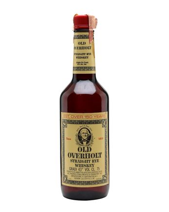 Old Overholt Straight Rye Whiskey Bottled 1980s