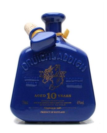 Bruichladdich 10年 Bottled 1980's Blue Ceramic Decanter