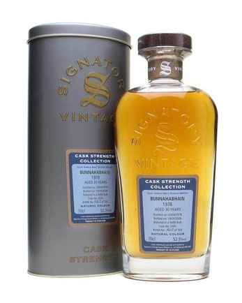 Bunnahabhain 1978 30年 Cask #2585 Signatory Cask Strength Collection