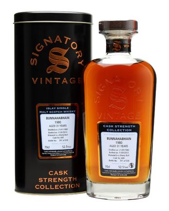 Bunnahabhain 1980 31年 Cask #604 Signatory Cask Strength Collection