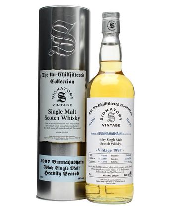 Bunnahabhain 1997 14年 Cask #5554-6 Peated Signatory Un-Chillfiltered Collection