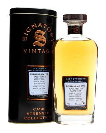 Bunnahabhain 1997 15年 Heavily Peated Signatory Cask Strength Collection