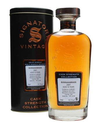 Bunnahabhan 2001 10年 Signatory Cask Strength Collection