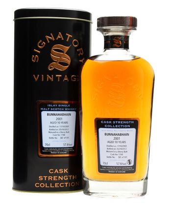 Bunnahabhain 2001 10年 Sherry Butt #1768 Signatory Cask Strength Collection