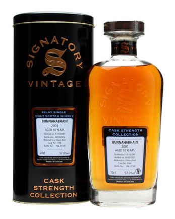 Bunnahabhain 2001 10年 Sherry Butt #1766 Signatory Cask Strength Collection
