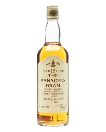 Cardhu 15年 Manager's Dram Bottled 1980s