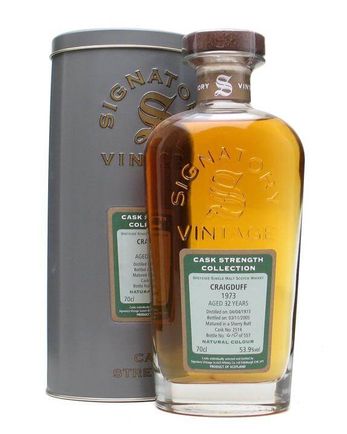 Craigduff 1973 32年 Sherry Butt Signatory Cask Strength Collection Bottled 2005