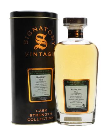 Craigduff 1973 38年 Sherry Cask #2517 Signatory Cask Strength Collection