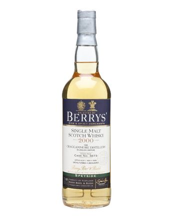 Cragganmore 2000 11年 Cask #3673 Berry Bros & Rudd