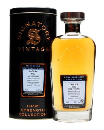 Caol Ila 1982 29年 Cask #6484 Signatory Cask Strength Collection