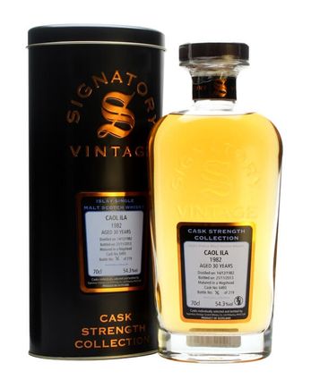 Caol Ila 1982 30年 Cask #6493 Signatory Cask Strength Collection