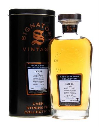 Caol Ila 1983 27年 Cask #5283 Signatory Cask Strength Collection