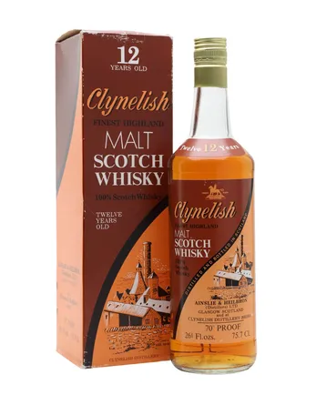 Clynelish 12年 Brown Orange Label 1970's