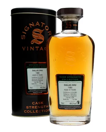 Dallas Dhu 1980 31年 Cask #2106 Signatory Cask Strength Collection