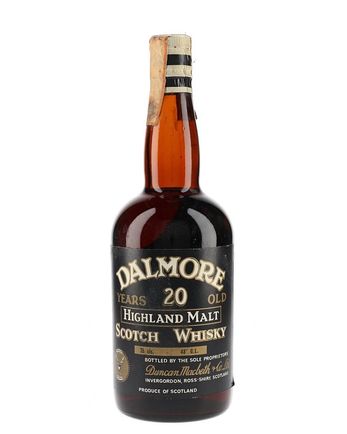 Dalmore 20年 Bottled 1960s Brown Glass Black Label