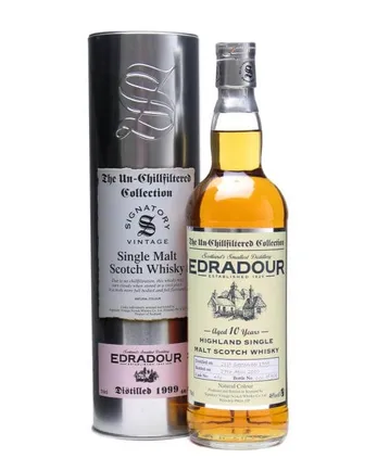 Edradour 1999 10年 Un chillfiltered Signatory