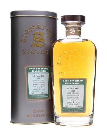Glen Albyn 1981 28年 Signatory Cask Strength Collection