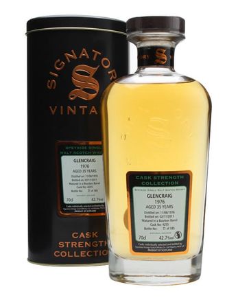 Glencraig 1976 35年 Cask #4255 Signatory Cask Strength Collection