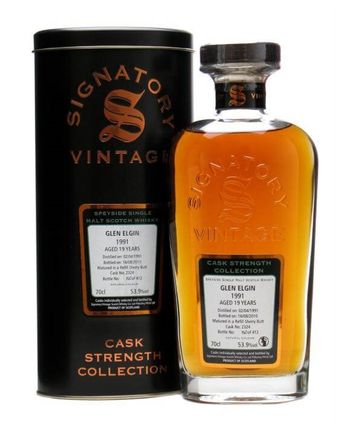 Glen Elgin 1991 19年 Refill Sherry Butt #2324 Signatory