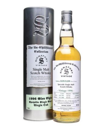 Glen Elgin 1996 12年 Virgin Oak Signatory Un-Chillfiltered Collection