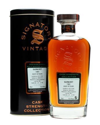 Glenlivet 1981 30年 Sherry Hogshead #9457 Signatory Cask Strength Collection
