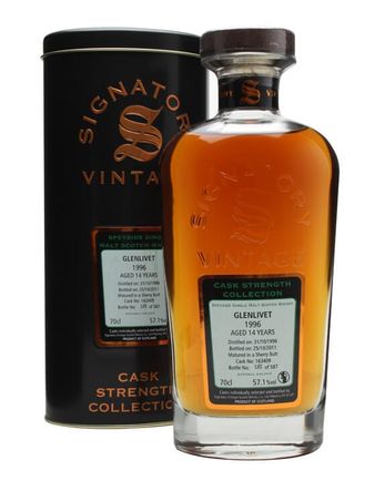 Glenlivet 1996 14年 Cask #163409 Signatory Cask Strength Collection
