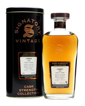 Cambus 1991 21年 Refill Butt #55886 Signatory Cask Strength Collection