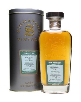 Glen Rothes 1995 14年 Bourbon Cask Signatory Cask Strength Collection