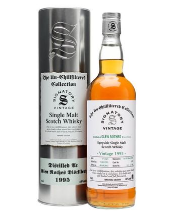 Glenrothes 1995 17年 Sherry Butt #6182 Signatory Un-Chillfiltered Collection