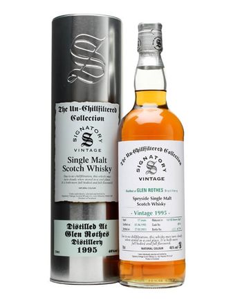 Glenrothes 1995 17年 Sherry Butt 6974 Signatory Un-Chillfiltered Collection