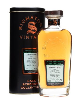 Glentauchers 1981 30年 Cask #1049 Signatory Cask Strength Collection