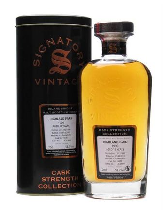Highland Park 1990 19年 Sherry Butt #15698 Signatory Cask Strength Collection
