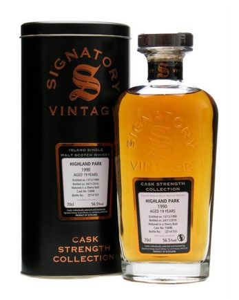 Highland Park 1990 19年 Sherry Butt #15696 Signatory Cask Strength Collection