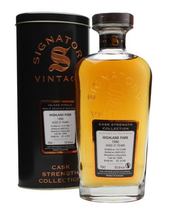 Highland Park 1990 21年 Cask #15694 Signatory Cask Strength Collection