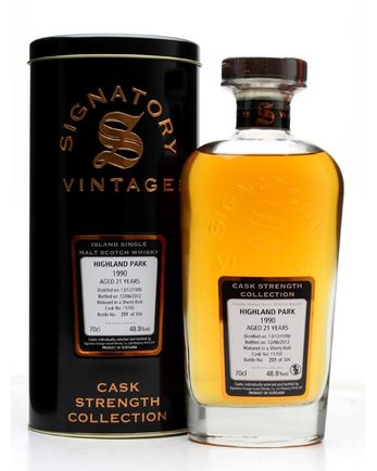 Highland Park 1990 21年 Sherry Butt #15701 Signatory Cask Strength Collection
